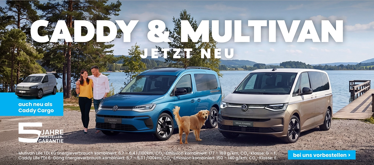 Der neue Caddy und Multivan